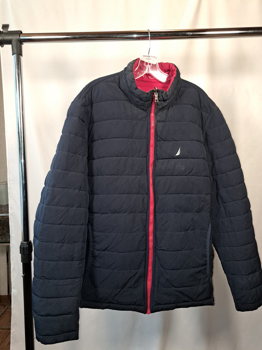 Nautica Steppjacke Navy/Rot